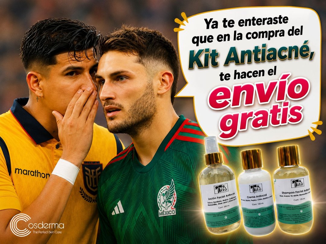 Anuncio de Cosderma Cosmeceutics: Kit Antiacné