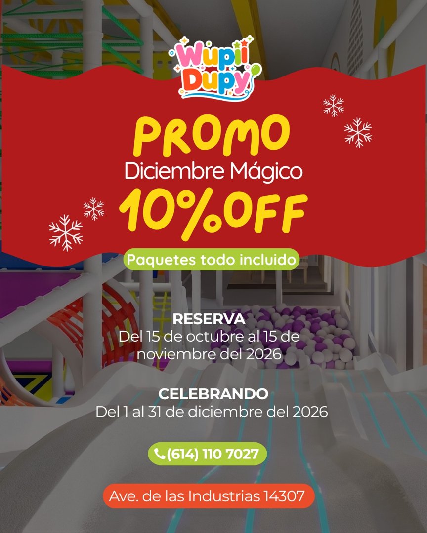 Anuncio de Wupii Dupy Salón de fiestas: Salón de fiestas