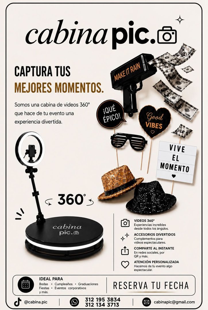 Anuncio de CABINA PIC: cabina de videos 360°