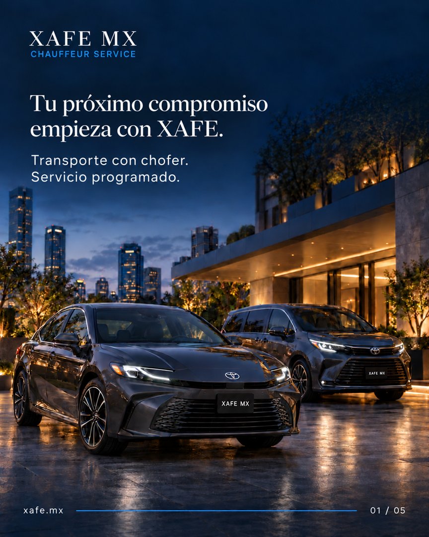 Anuncio de XAFE MX: Servicio de chofer