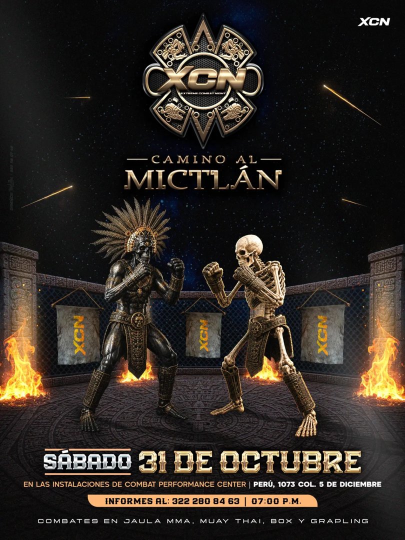Anuncio de Combat Performance Center by Csy Ulloa: combate en jaula MMA, Muay Thai, Box y Grappling