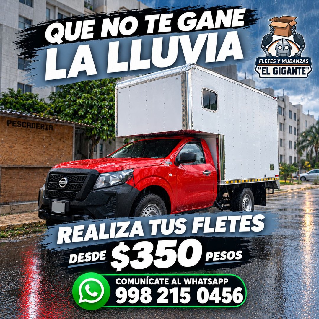 Anuncio de Fletes y mudanzas "el gigante": fletes y mudanzas