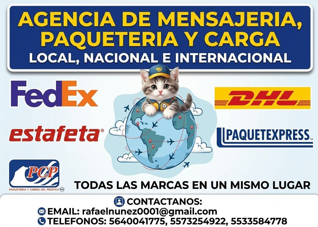 Anuncio de Agencia de Mensajería y Paqueteria: Agencia de mensajería y paquetería