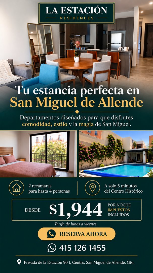Anuncio de La Estación: Hospedaje