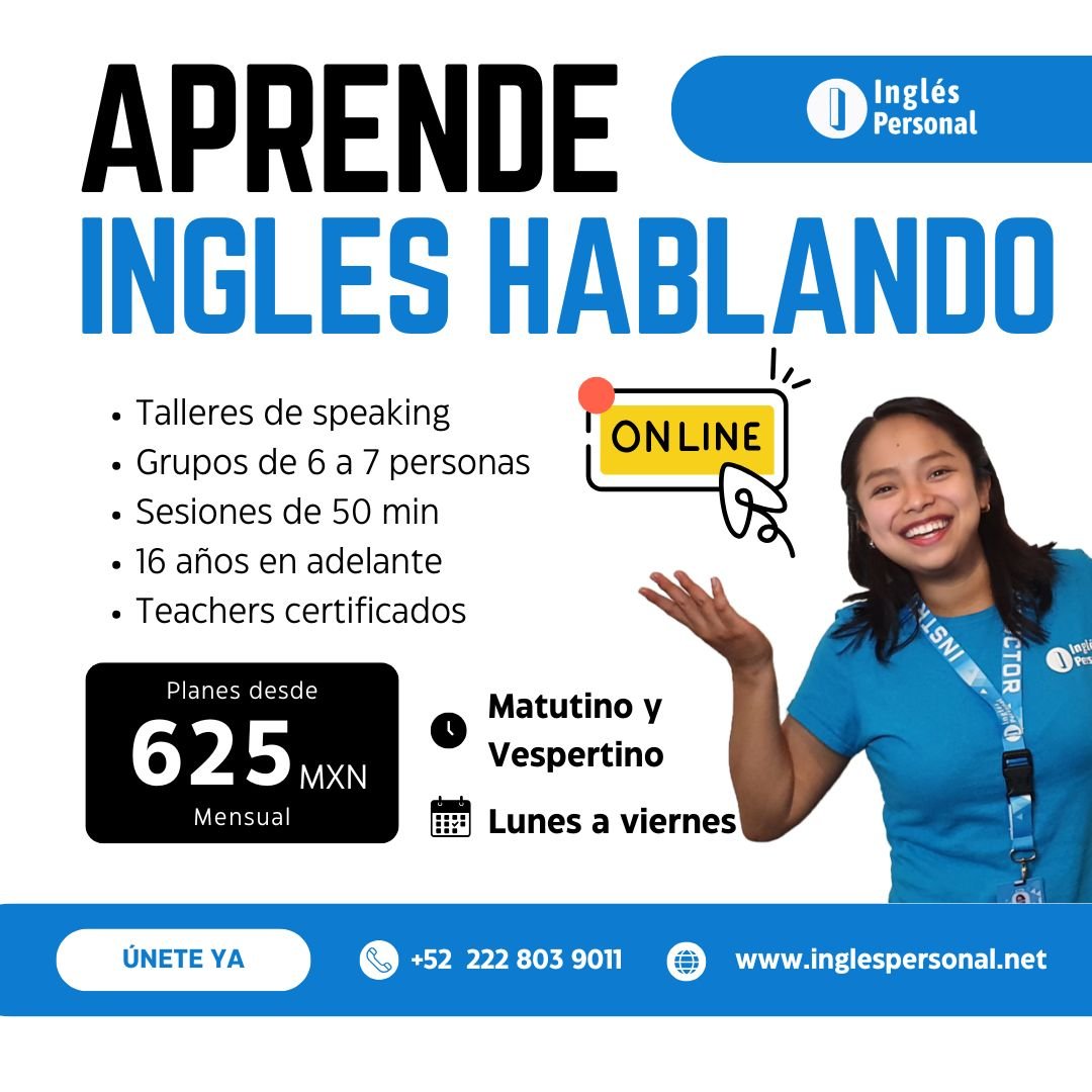 Anuncio de Inglés Personal: clases de inglés