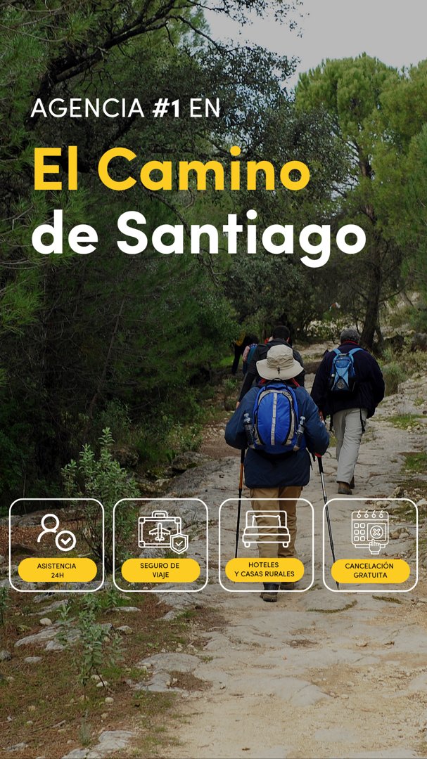 Anuncio de Tu Buen Camino: Agencia de viajes para el Camino de Santiago