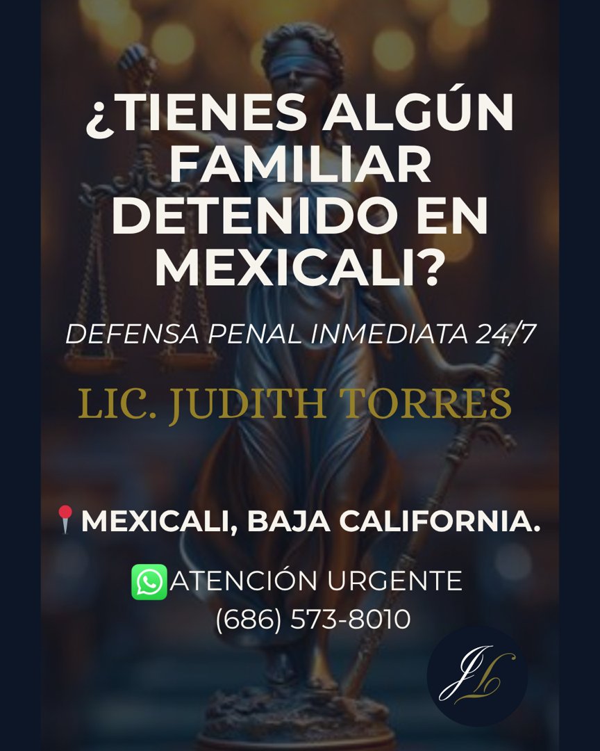 Anuncio de Lic. Judith Torres Abogada Penalista: defensa penal