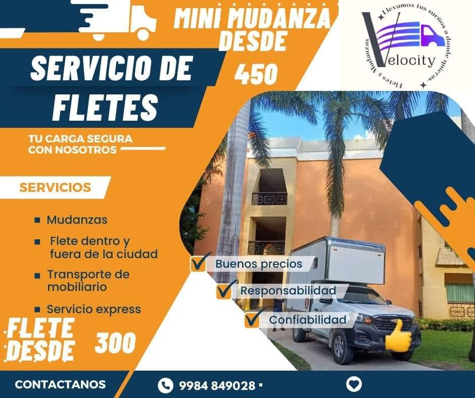 Anuncio de Fletes Velocity: Servicio de fletes