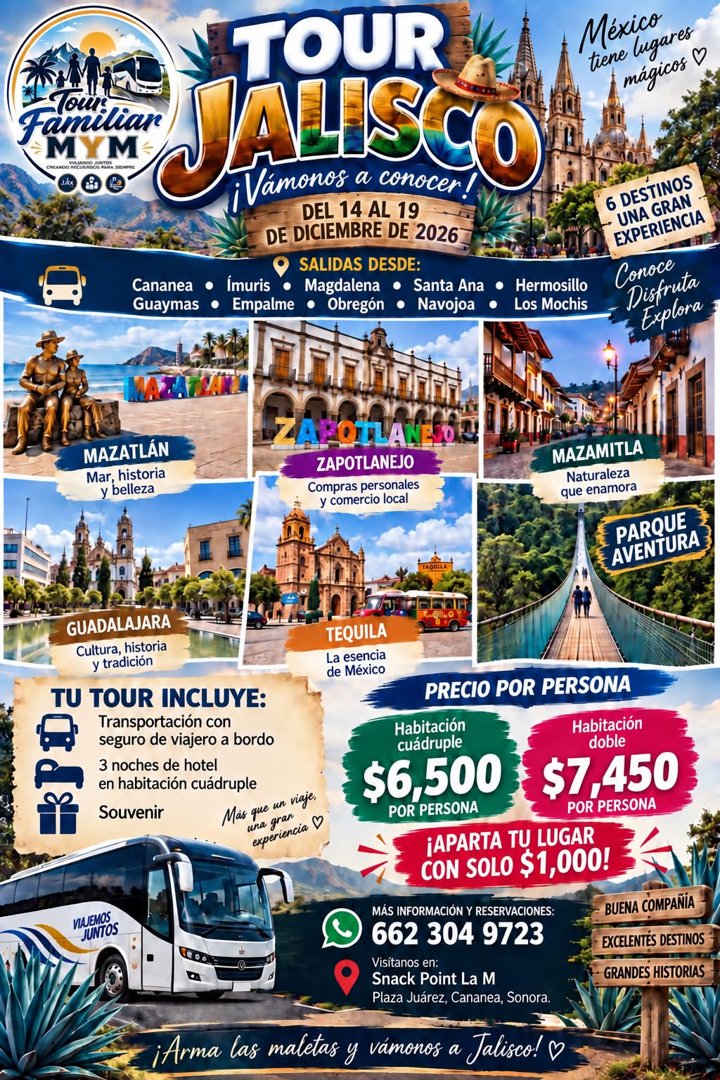 Anuncio de Tour Familiar MYM: Tour Familiar MYM