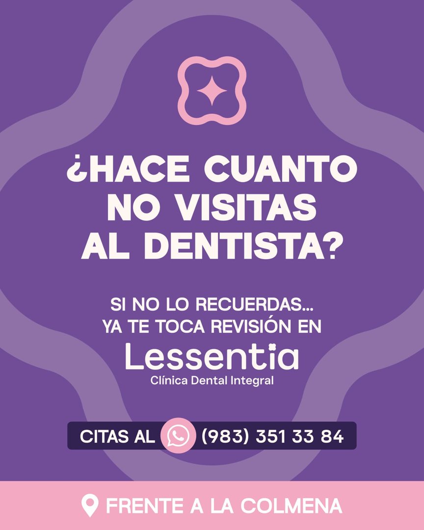 Anuncio de Lessentia Clínica Dental: revisión dental