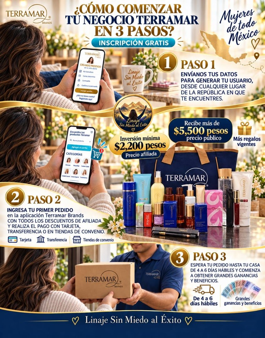 Anuncio de Terramar Sin Miedo al Éxito: Cosméticos