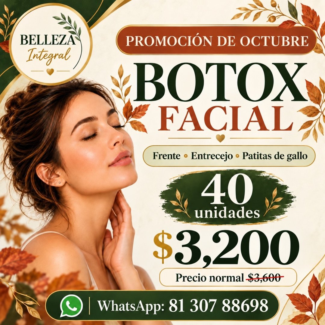 Anuncio de Belleza Integral: Botox facial