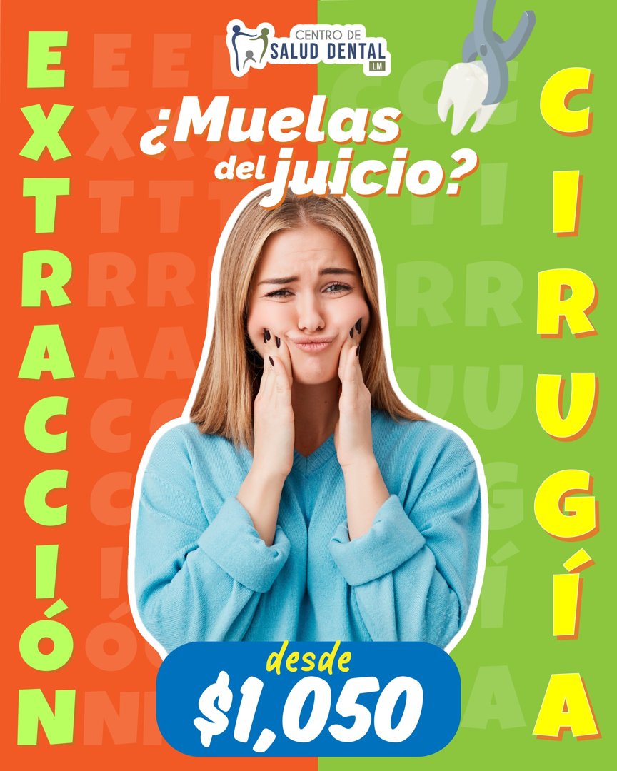 Anuncio de Centro de Salud Dental Centenario: extracción de muelas del juicio