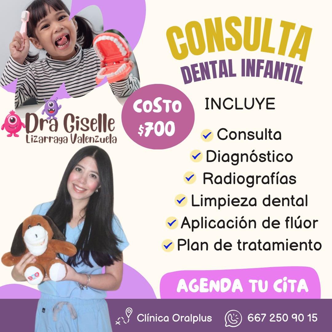 Anuncio de Dra. Giselle Lizarraga: Consulta dental infantil