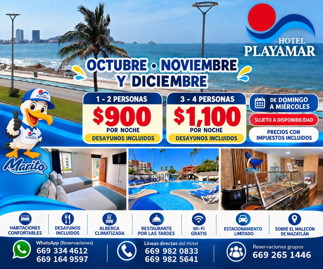 Anuncio de Hotel Playamar: Hospedaje