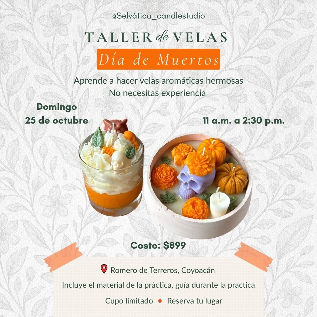 Anuncio de Selvatica Candle Studio: Taller de velas aromáticas