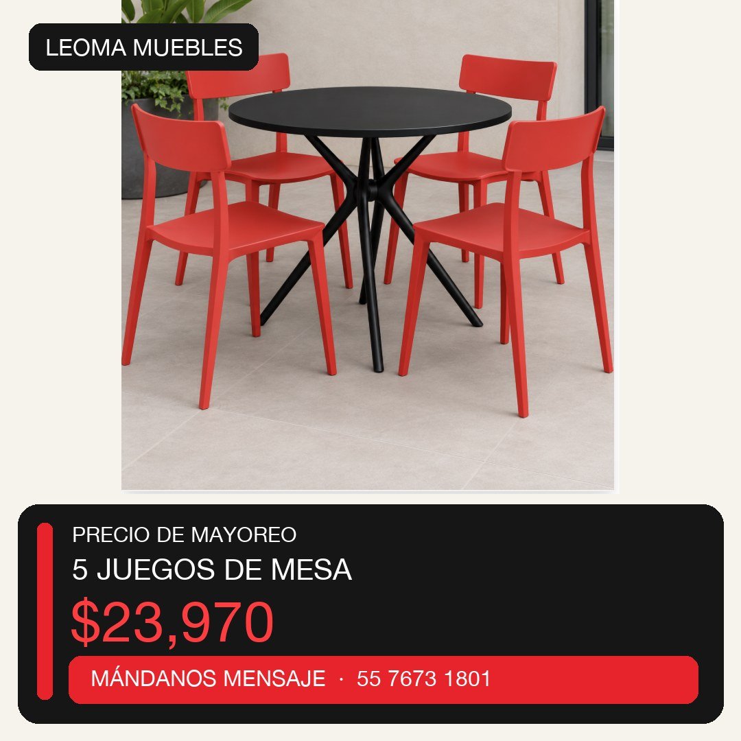 Anuncio de Leoma Muebles: juegos de mesa