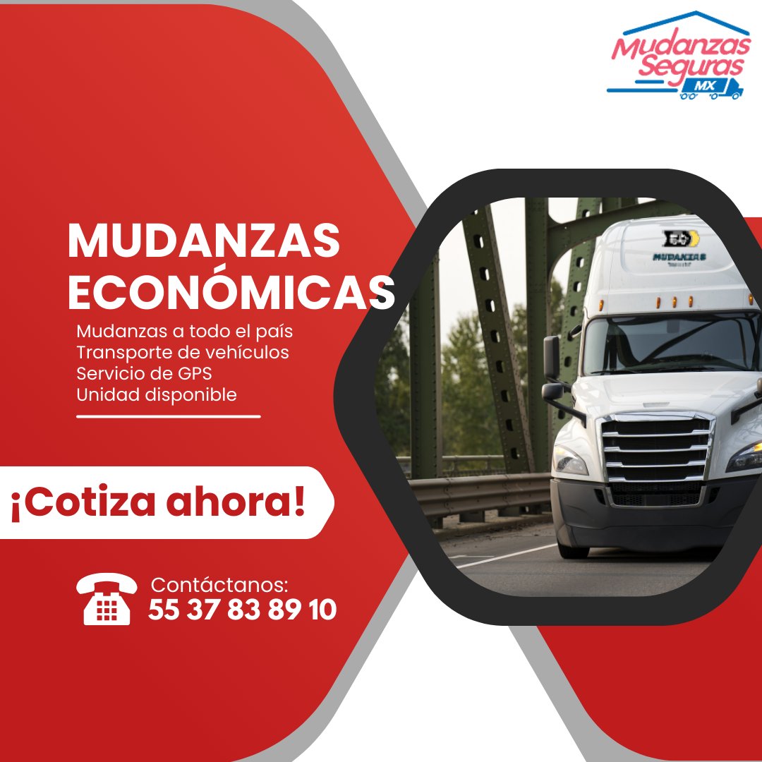 Anuncio de Mudanzas Seguras Mx: Mudanzas y transporte de vehículos
