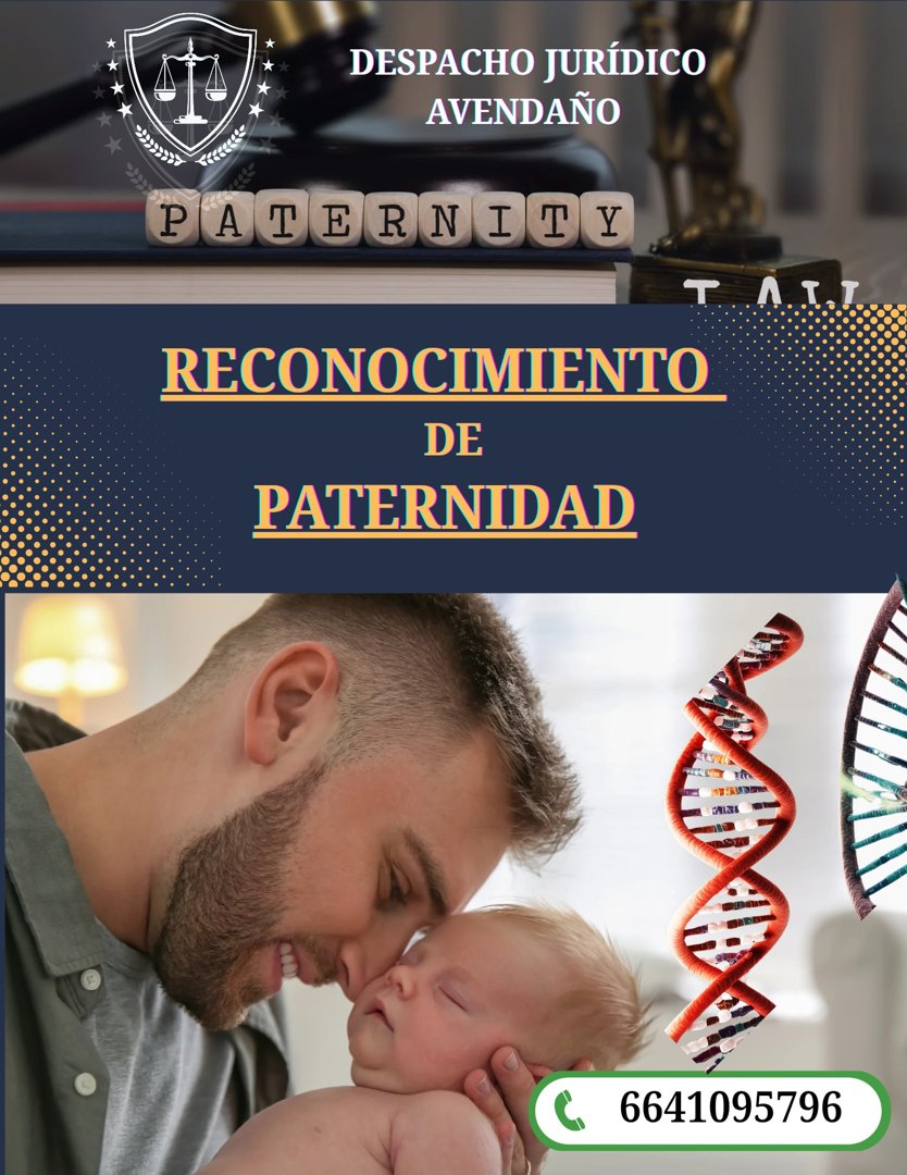 Anuncio de Abogado Oscar Avendaño: Reconocimiento de paternidad