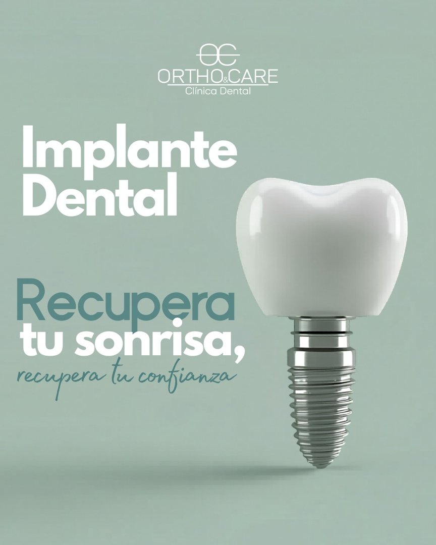 Anuncio de Orthoandcare: Implante dental