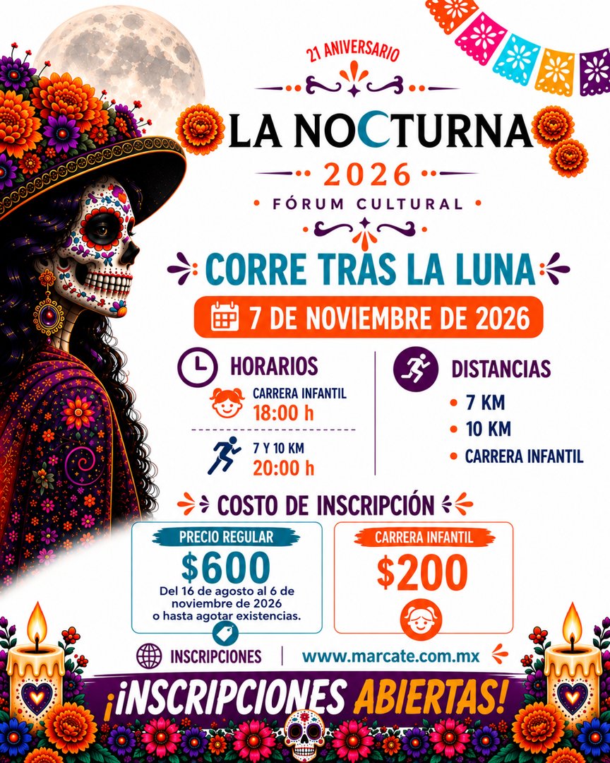 Anuncio de La nOCTurna León: Carrera nocturna 2026