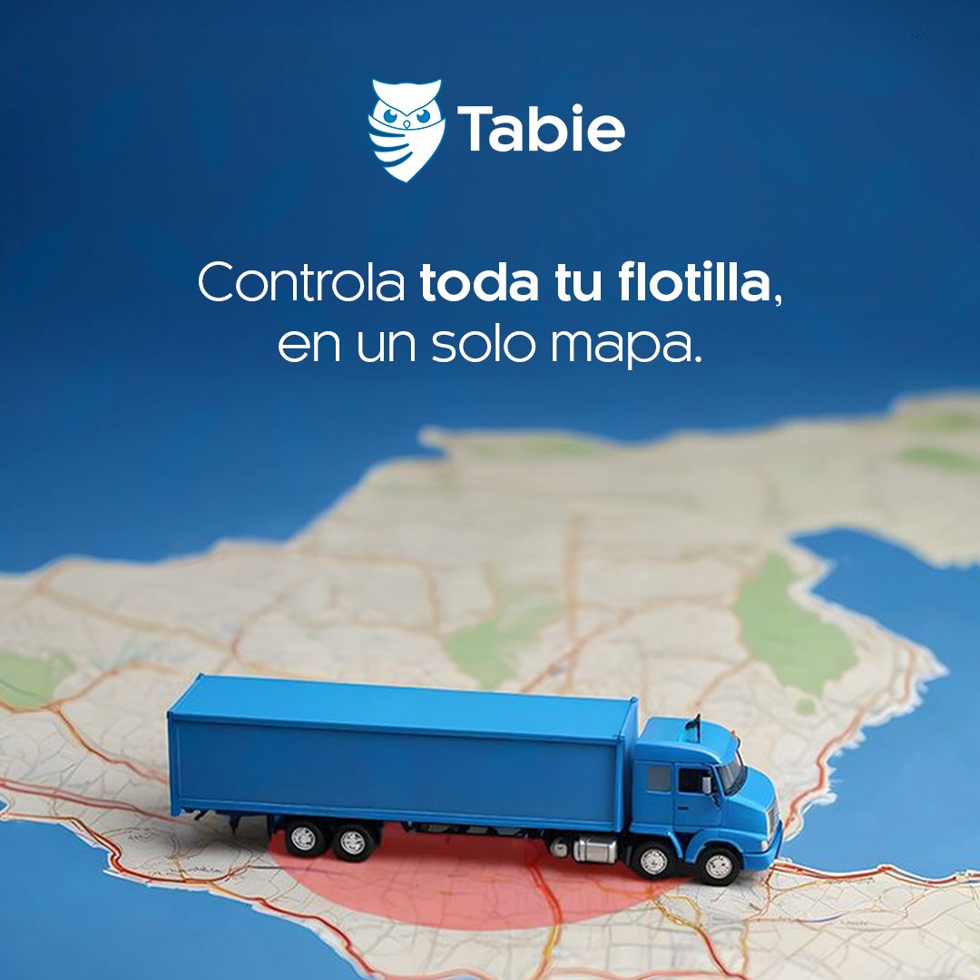Anuncio de TABIE: Gestión de flota con mapa en tiempo real