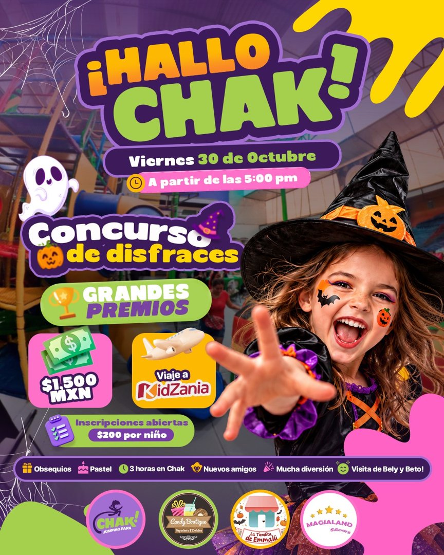 Anuncio de Chak Jumping Park: Salones y jardines para eventos