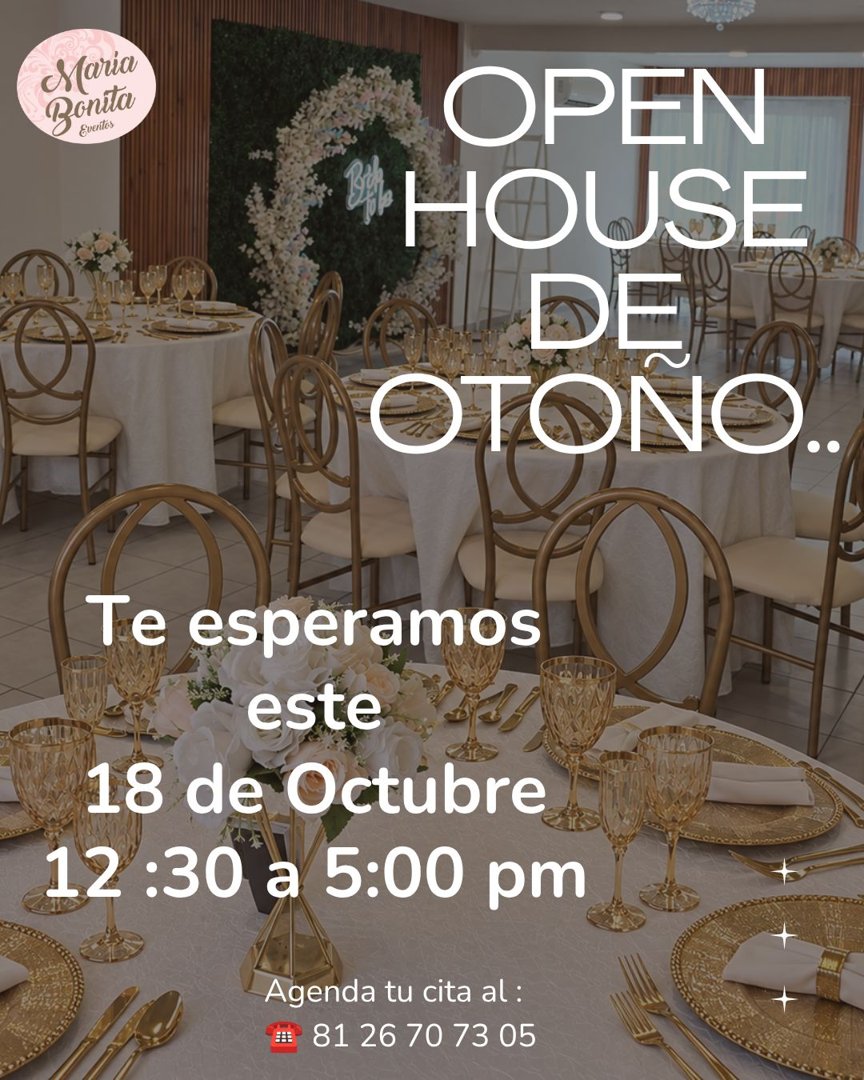 Anuncio de Maria Bonita Eventos: salones y jardines para eventos