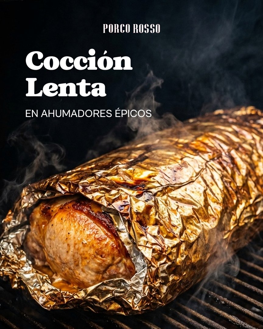 Anuncio de Porco Rosso BBQ: cocción lenta
