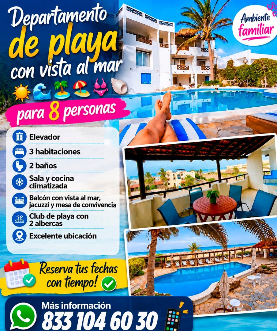 Anuncio de Departamento en Renta Playa Miramar: Departamento en renta