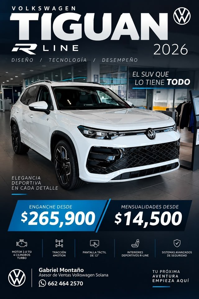 Anuncio de Gabriel Montaño Asesor Volkswagen Solana: Volkswagen Tiguan