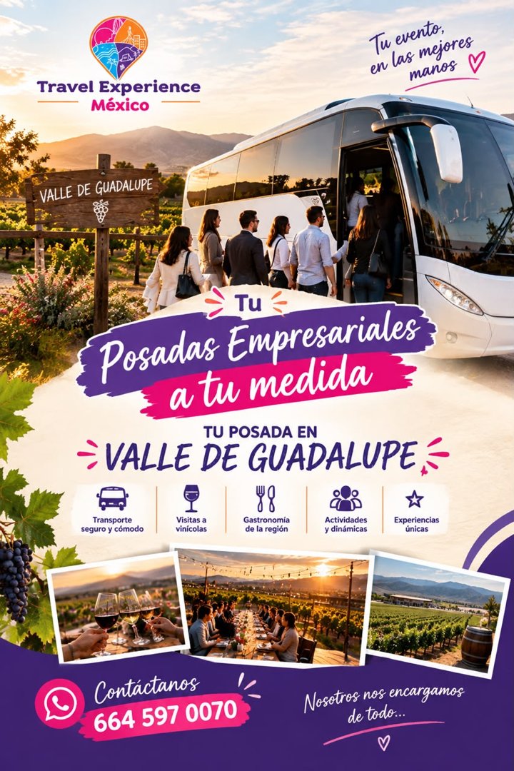 Anuncio de Travel Experience México: posadas empresariales