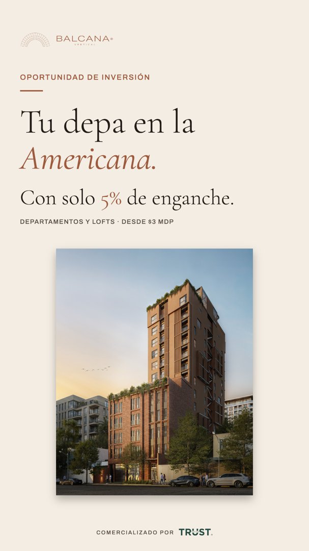 Anuncio de TRUST Real Estate: departamentos y lofts