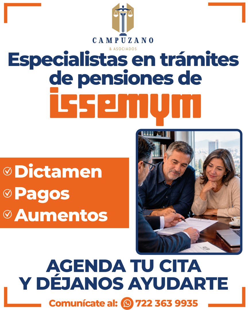 Anuncio de Campuzano Abogados & Asociados: trámites de pensiones