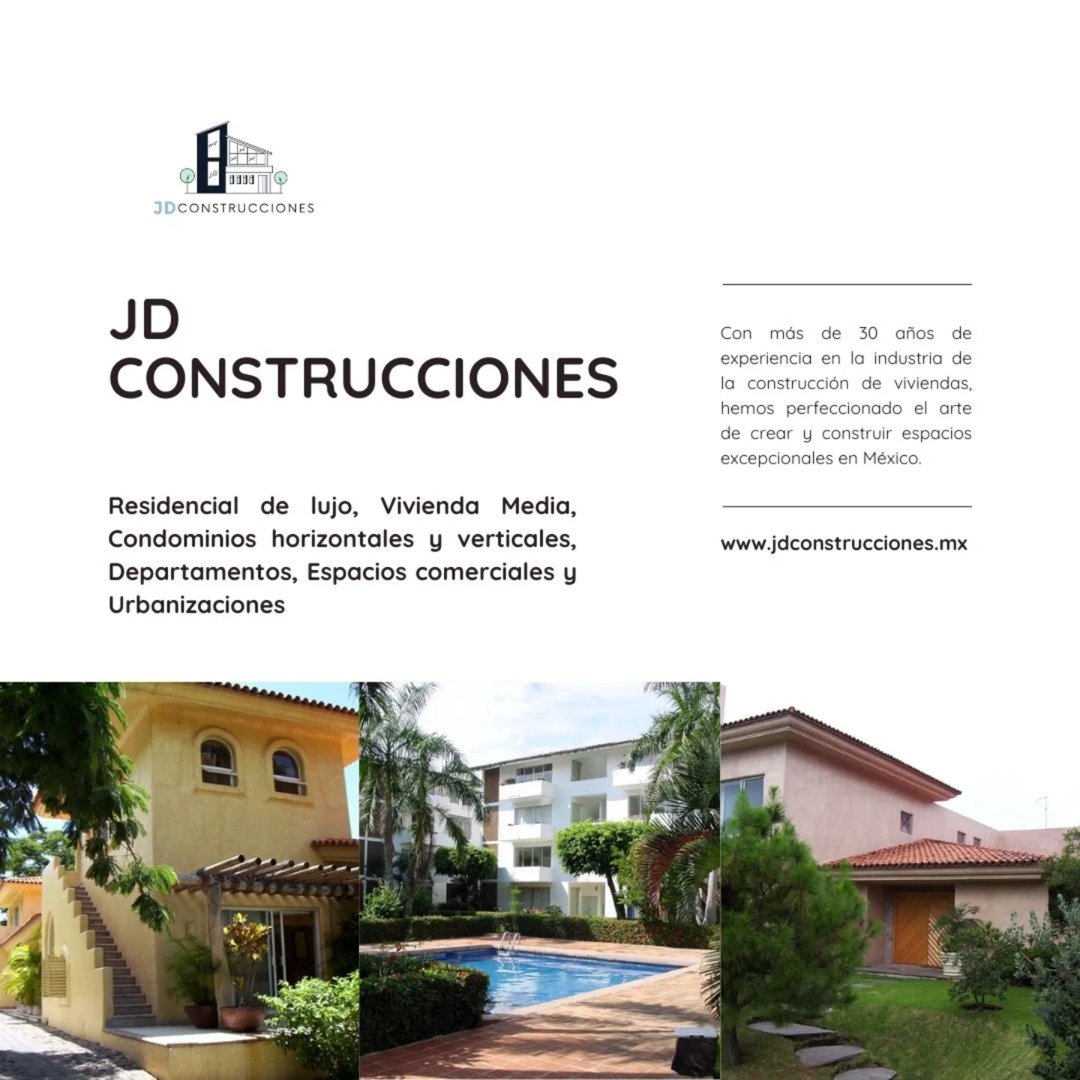 Anuncio de JD Construcciones: Construcción de viviendas y desarrollos habitacionales