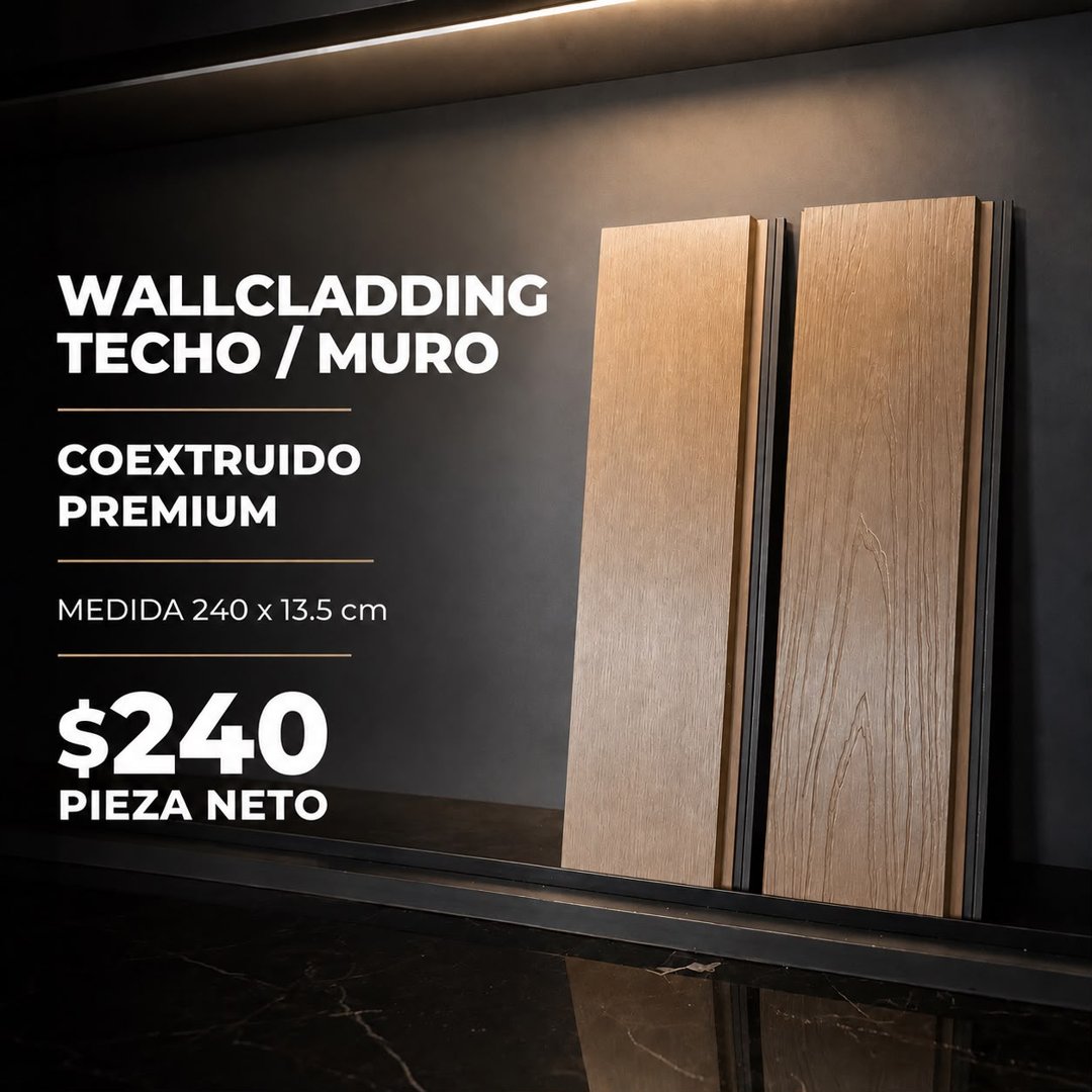 Anuncio de Prosarq: Wallcladding de madera sintética para techo y muro