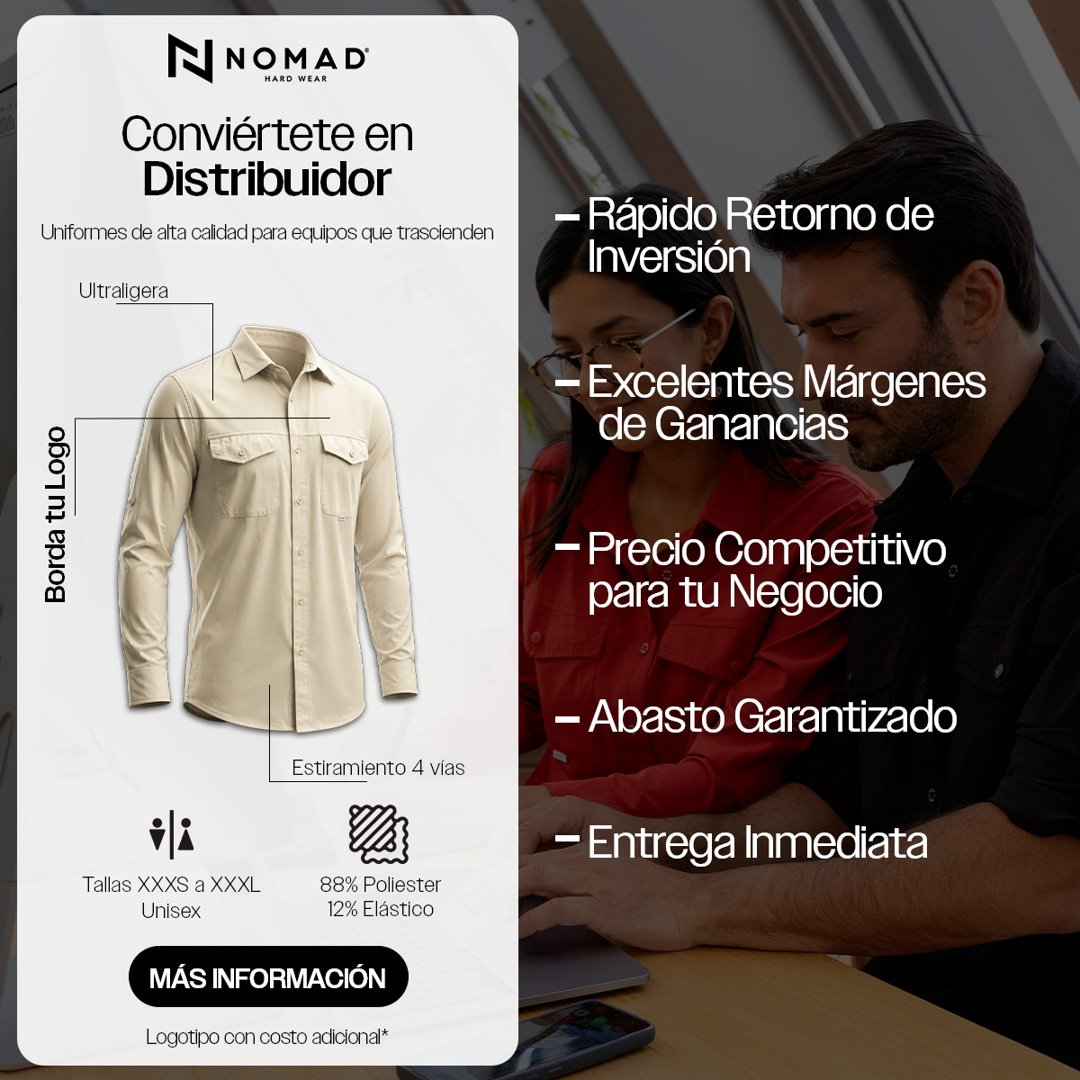 Anuncio de Nomad Hard Wear: Distribución de uniformes