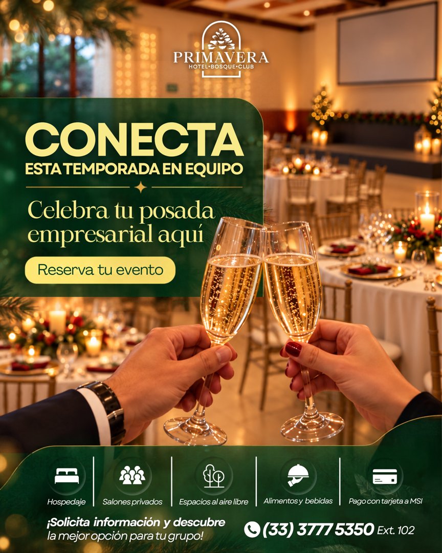 Anuncio de Hotel Primavera: salones y jardines para eventos