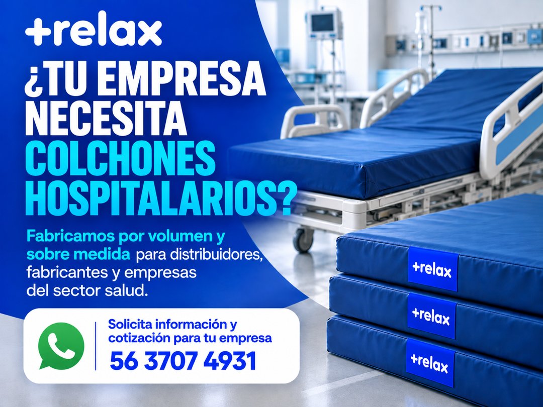 Anuncio de Más Relax Colchones: colchones hospitalarios