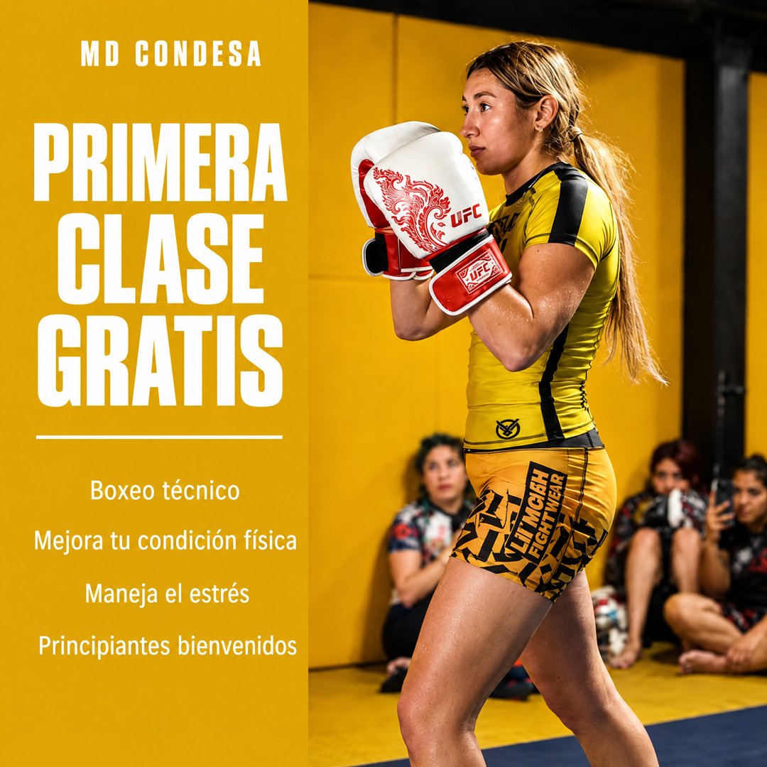 Anuncio de MD Self Defense Academy Condesa: Clase de boxeo técnico
