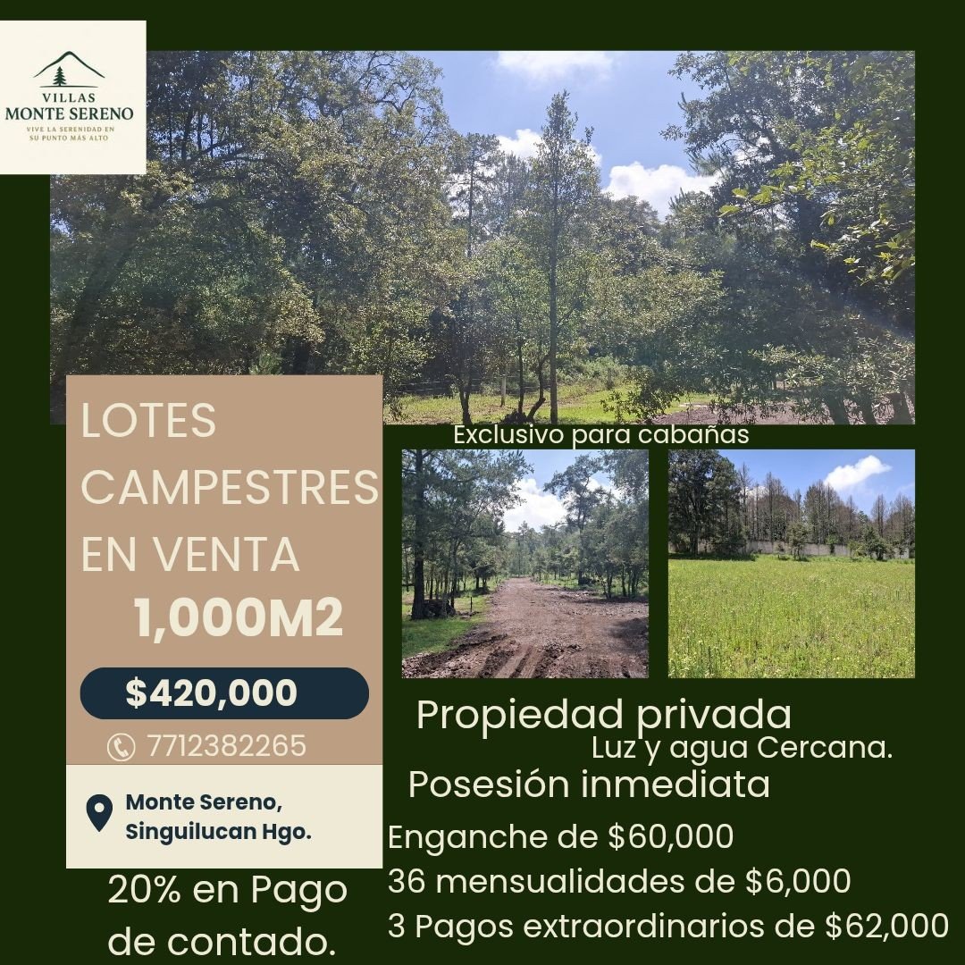 Anuncio de Inver Dreams: Lotes campestres