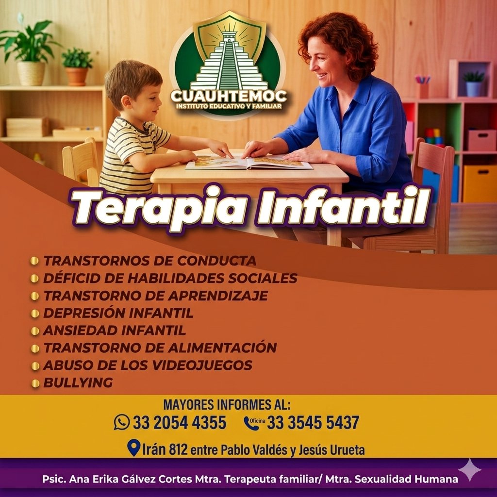 Anuncio de Instituto Cuauhtémoc: Terapia infantil