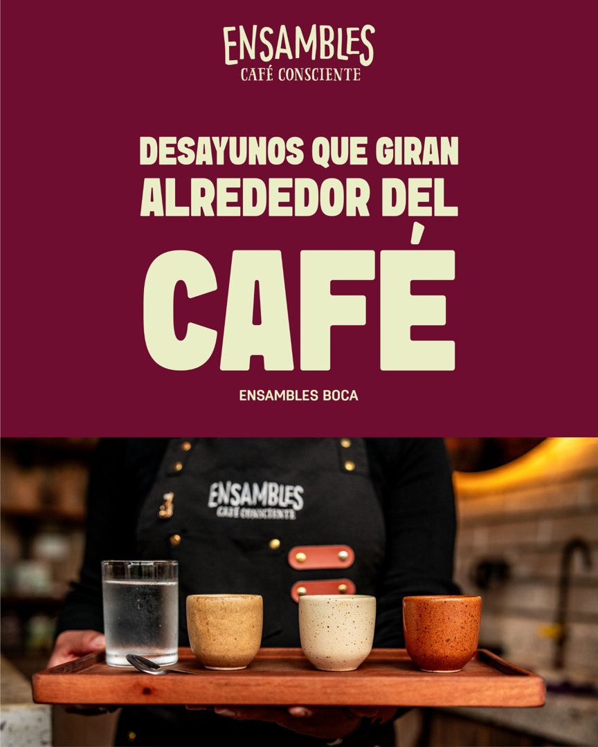 Anuncio de Ensambles Boca: café y desayunos