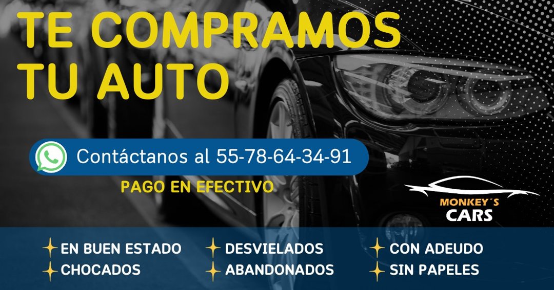 Anuncio de Compra de Autos Monkeys Cars: Compra de autos