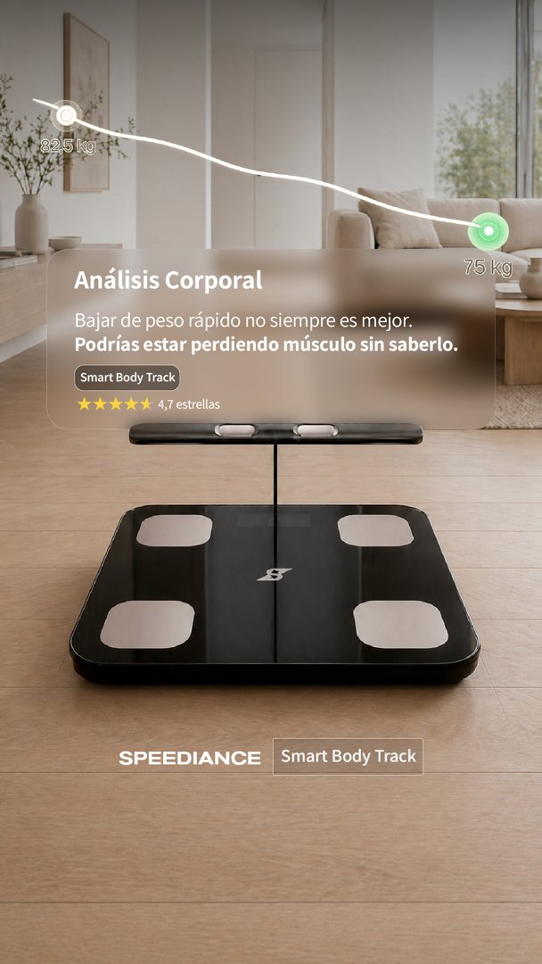Anuncio de Speediance Mexico: Escala de análisis corporal