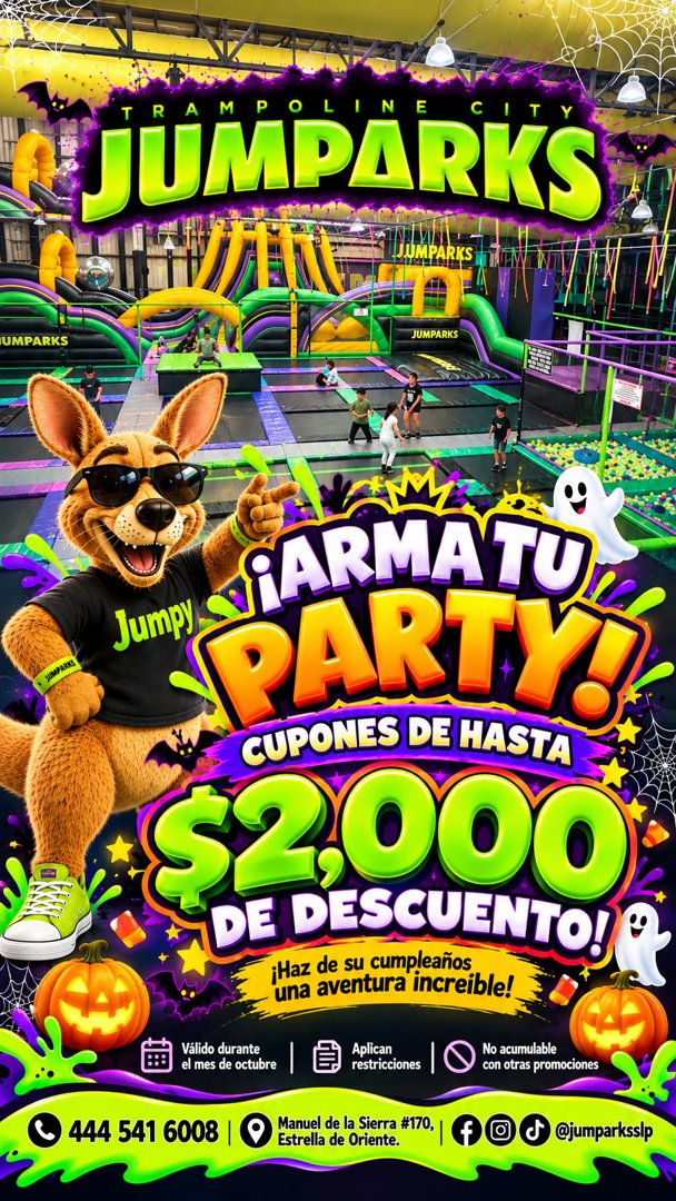 Anuncio de Jumparks: Salones y jardines para eventos