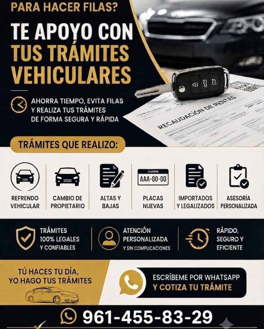 Anuncio de Carlos Martínez Muñoa: Gestoría vehicular
