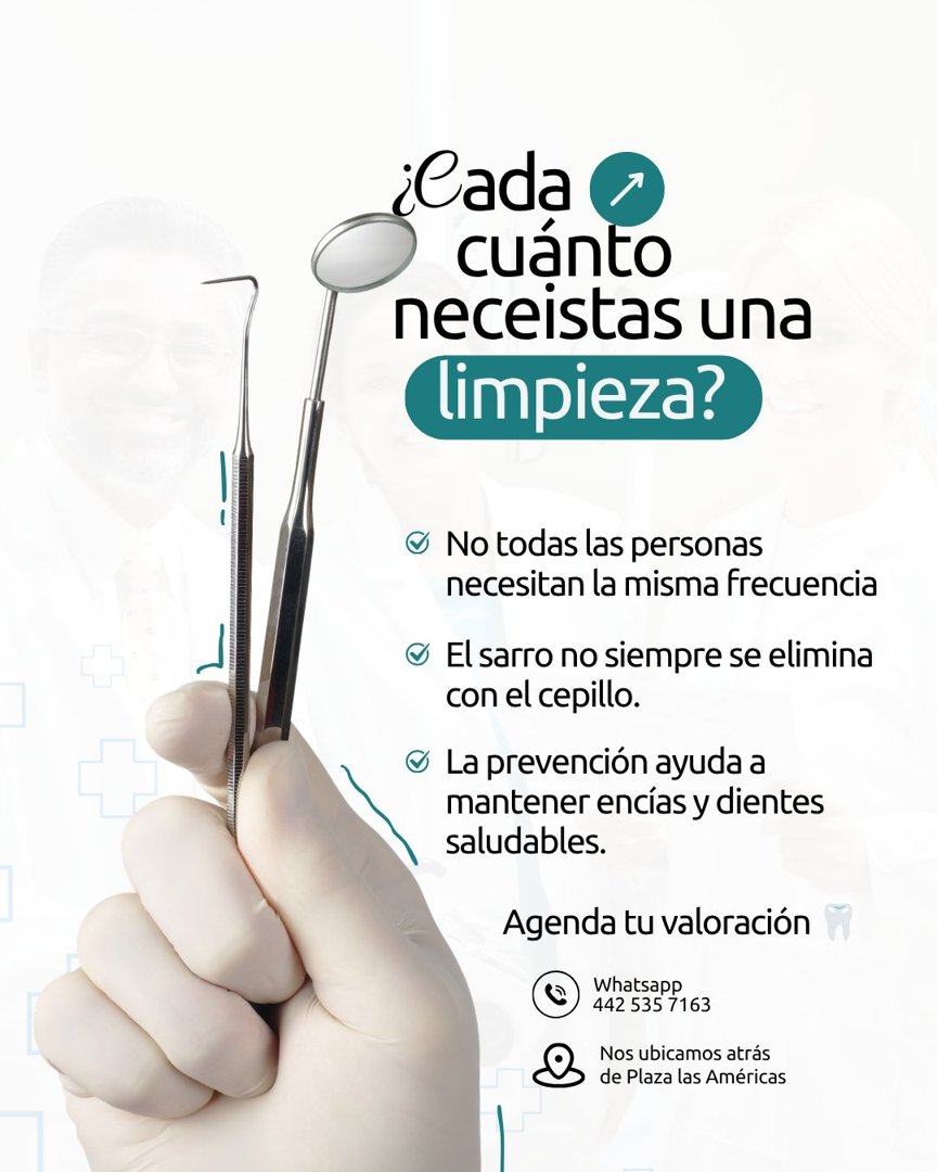 Anuncio de Consultorio Dental: limpieza dental