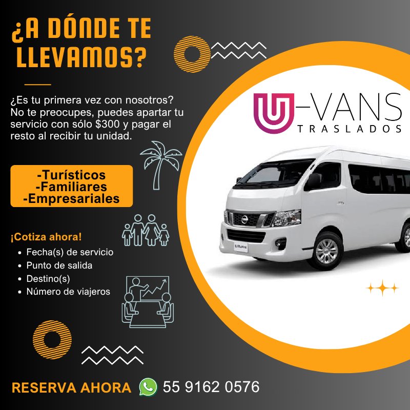 Anuncio de U-Vans Traslados