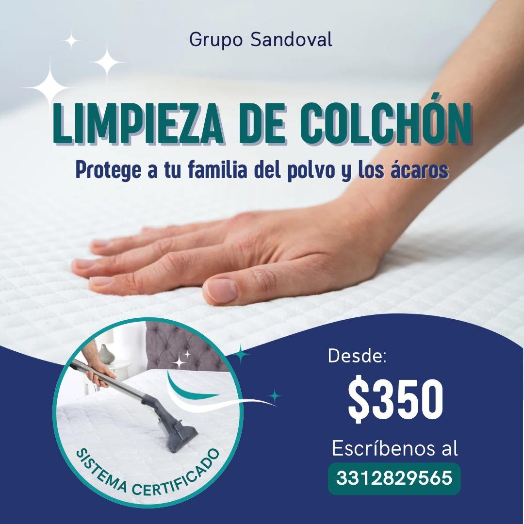 Anuncio de Grupo sandoval, limpieza de tapicerias